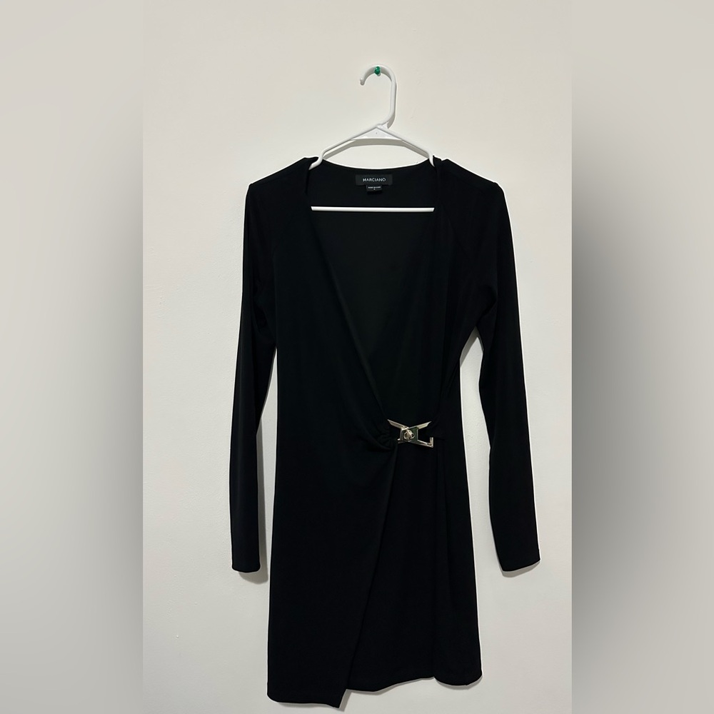 Marciano Wrap Black Short Stretchy Dress Size S